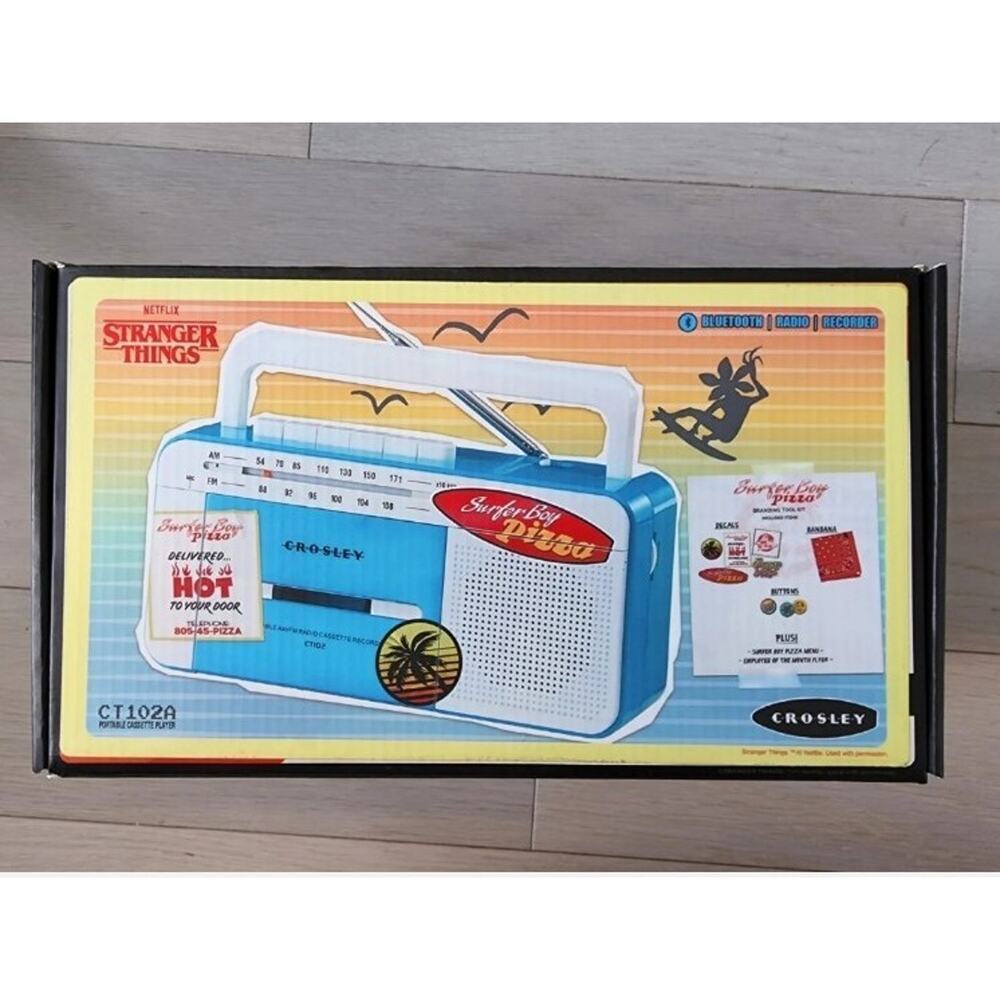 Stranger Things Season 4 Crosley CT102A Cassette Player Recorder Bluetooth
